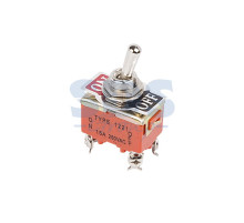 Тумблер 250V 6А (4c) ON-OFF двухполюсный (KN-201)