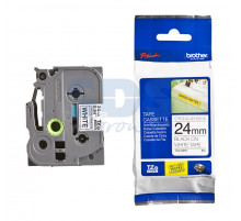 TZES251 ЛЕНТА 24ММ ЧЁРНЫЙ НА БЕЛОМ УСИЛ