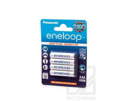 Panasonic eneloop BK-4MCCE/4BE 750mAh AAA BL4