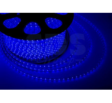 LED лента Neon-Night, герметичная в силиконовой оболочке, 220V, 10*7 мм, IP65, SMD 3528, 60 диодов/метр, цвет светодиодов синий, бухта 100 м