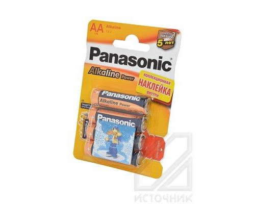 Panasonic Alkaline Power LR6APB/4BPS LR6 + наклейка BL4