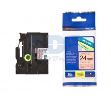 TZEB51 ЛЕНТА 24MM ЧЕРНЫЙ НА ОРАНЖ. ФЛЮОР.