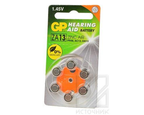 GP Hearing Aid ZA13F-D6 ZA13 BL6