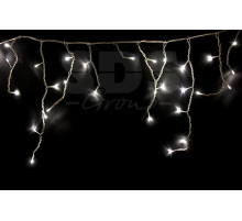 Гирлянда Айсикл (бахрома) светодиодный, 1,8 х 0,5 м, белый провод, 220В, диоды белые