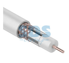 Кабель RG-6U+CU, (64%), 75 Ом, 100м., белый REXANT