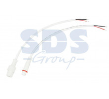 Соединительный кабель (2pin) герметичный (IP67) 2х0.35мм² 300V белый REXANT