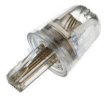 Телефонный проходник 4Р-4С поворотный (антискручиватель 2cm) REXANT