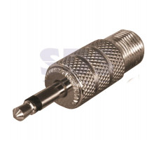 ПЕРЕХОД гнездо F - штекер 3.5мм mono PROCONNECT