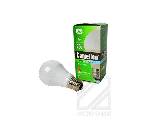 Camelion LED10-A60-D/845/E27 10Вт 4500K BL1