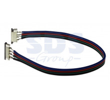 Коннектор соединительный для RGB светодиодных лент без влагозащиты, шириной 10 мм.