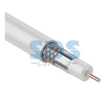 Кабель 3С-2V+CU, (48%), 75 Ом, 100м., белый REXANT