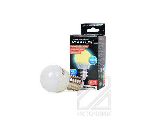 ROBITON LED Globe-5W-2700K-E27 BL1