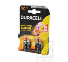 DURACELL LR03 3+1шт BL4