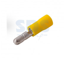 РАЗЪЁМ ШТЕКЕРНЫЙ изолированный (штекер ø5мм) 4-6мм² (VM 5.5-156) желтый REXANT