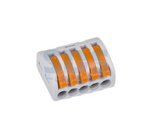 Универсальная многоразовая 5-проводная клемма (0,08-2,5 (4) мм²) 200шт.