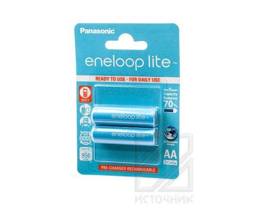 Panasonic eneloop lite BK-3LCCE/2BE 950mAh AA BL2