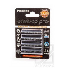 Panasonic eneloop pro BK-3HCCE/4BE 2450mAh AA BL4