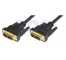 Шнур DVI-D - DVI-D 10M gold с фильтрами REXANT