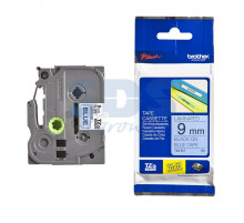 TZE521 ЛЕНТА 9MM ЧЕРНЫЙ НА СИНЕМ