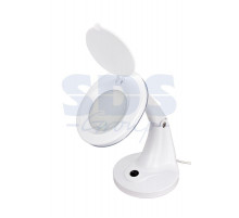 Лупа настольная малая 3Х +доп.12Х с подсветкой 48 LED , белая REXANT