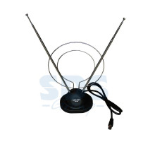 RX-100 антенна комнатная телескопическая на подставке с кольцом VHF, UHF, 47-860 MHz REXANT