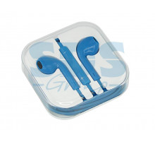 Наушники с микрофоном голубые