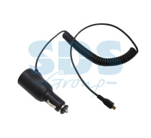 Автозарядка с индикатором microUSB (АЗУ) (5V, 2 000mA) шнур спираль до 2М REXANT