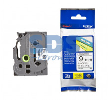 TZE221 ЛЕНТА 9MM ЧЕРНЫЙ НА БЕЛОМ