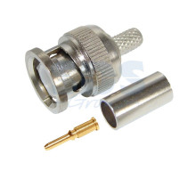 РАЗЪЁМ штекер BNC RG-6 обжим (01-001С) REXANT