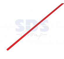 2.5 / 1.25 мм 1м термоусадка красная REXANT