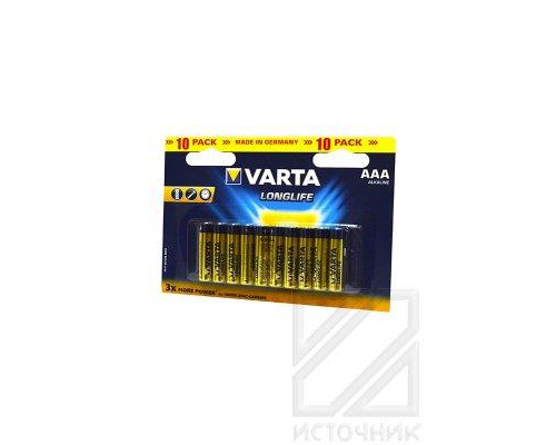 VARTA LONGLIFE 4103 LR03 BL10