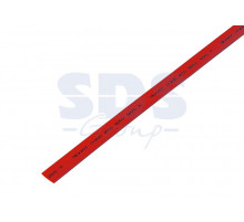 7.0 / 3.5 мм 1м термоусадка красная REXANT