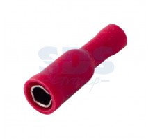 РАЗЪЁМ ШТЕКЕРНЫЙ изолированный (гнездо ø4мм) 0.5-1.5мм² (VF1.25-156A) красный REXANT