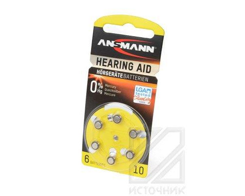 ANSMANN Zinc-Air 5013223 10 UK BL6