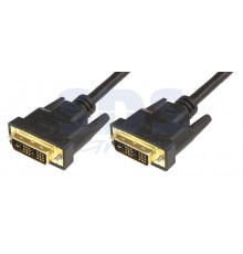 Шнур DVI-D - DVI-D 1.5М gold с фильтрами REXANT