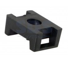 Площадка для крепления стяжки 22.2 х 16 мм 100 шт ЧЕРНАЯ REXANT