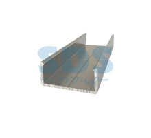 Алюминиевый анодированный профиль накладной(держатель для плоского и круглого профиля)