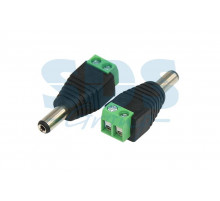 РАЗЪЁМ питания штекер 2.1х5.5 с клеммной колодкой REXANT