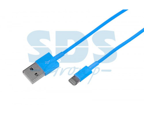 USB кабель для iPhone 5 шнур 1М голубой