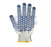 Перчатки Х/Б с покрытием ПВХ (Волна), 5 нитей, 54-56гр.