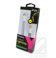 Belsis style BS1014 Lightning-USB, серый, 1м зарядка+синхронизация BL1