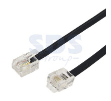 Телефонный удлинитель 20М черный REXANT