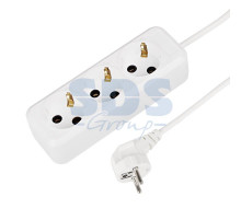 Удлинитель 3 гнезда 5м 3х1.0 с заземлением белый REXANT (Сделано в РОССИИ)