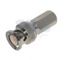 РАЗЪЁМ штекер BNC RG-6 накрутка (01-008C) PROCONNECT