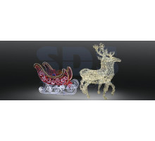 Фигура олени с санями NEON-NIGHT