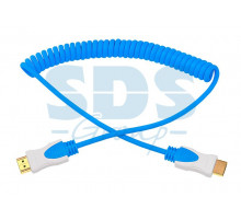 Шнур HDMI- HDMI 2М синий витой REXANT