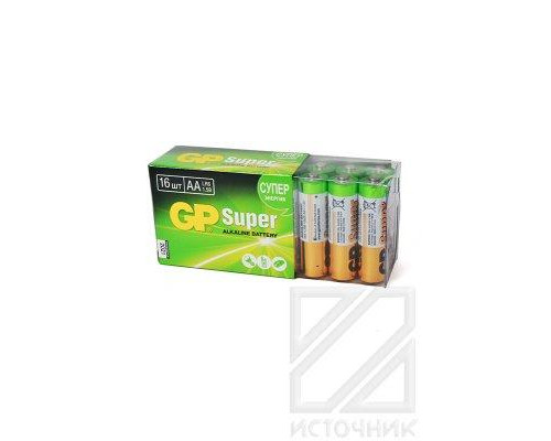 GP Super GP15A-2CRB16 LR6 в коробке 16 шт