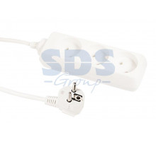 Удлинитель REXANT 3 гнезда 1.5м 2X0.5мм² белый