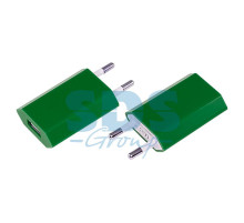 Сетевое зарядное устройство для iPhone USB (СЗУ) (1 000mA) зеленое