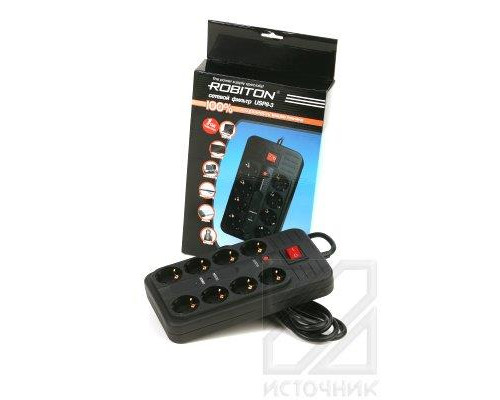 ROBITON USP8-3 (3.0м) черный BL1